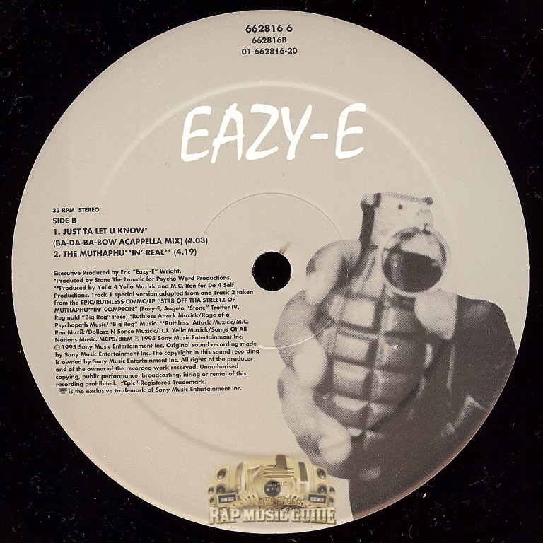 Eazy-E - Just Tah Let U Know: Record | Rap Music Guide